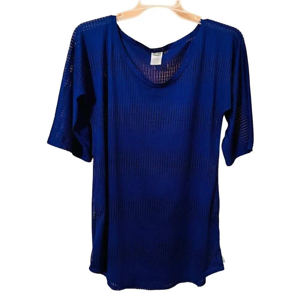 O'Neill Royal Blue Mesh Swim Cover-Up size XS/S See Through Beach Summer Comfy